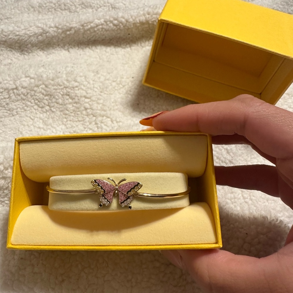 Swarovski Pink Butterfly Bracelet